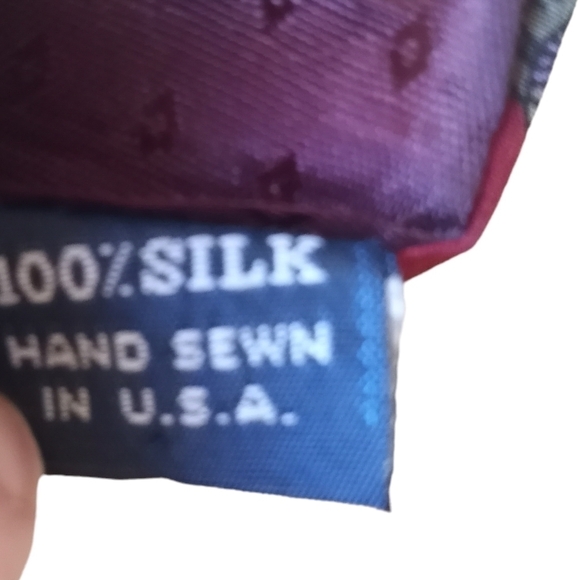 Vintage Jerry Garcia Necktie Blue Fish Stonehenge ART LTD Silk Hand Sewn - Picture 9 of 12